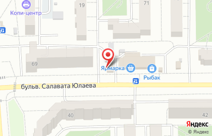 Киоск по продаже фруктов и овощей в Салавате на карте