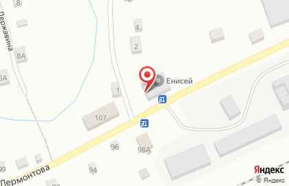 Торговая компания Енисей-сервис на улице Лермонтова на карте