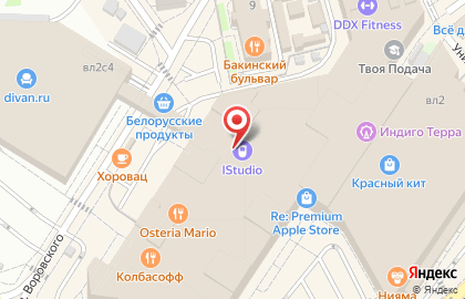 Магазин для мам и малышей Mothercare в Москве на карте