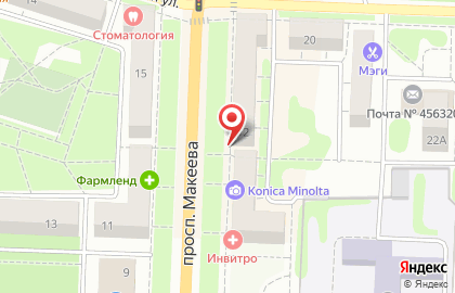 Парикмахерская Кредо на проспекте Макеева на карте