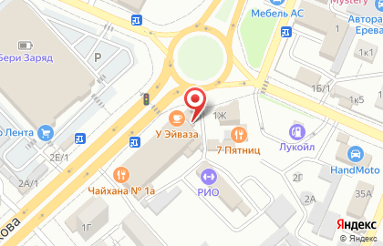 Кафе Колибри на улице Яблочкова на карте