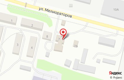 Магазин мясной продукции Великолукский мясокомбинат, магазин мясной продукции на улице Мелиораторов на карте