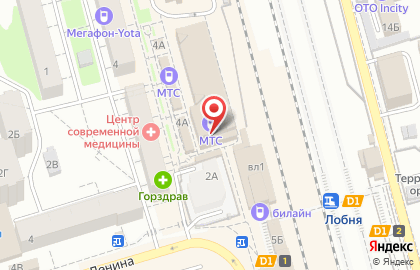 МТС, г. Москва на улице Маяковского на карте