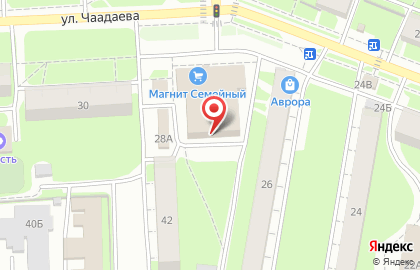 ООО Ломбард ЛЕВ на улице Чаадаева на карте