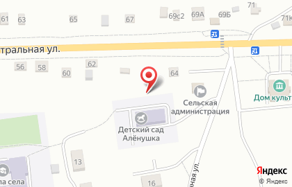 Фельдшерско-акушерский пункт Партизанская центральная районная больница на Центральной улице на карте