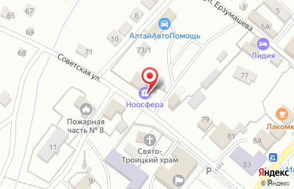 Акционерный коммерческий банк Ноосфера на Советской улице на карте