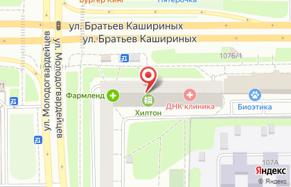 Автошкола Светофор на улице Братьев Кашириных на карте