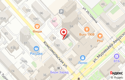 Автостоянка в Хабаровске на карте