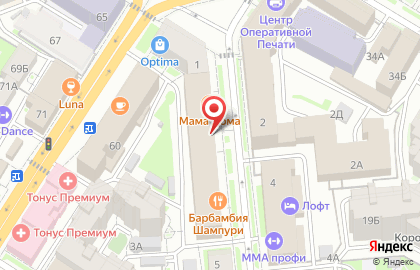 Студия натяжных потолков в Нижегородском районе на карте
