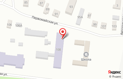 Детский сад №6 на Первомайской улице на карте
