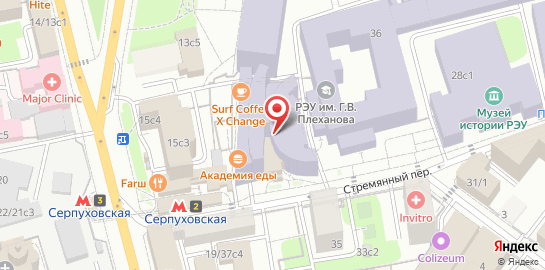 Стоматология на Серпуховской на карте