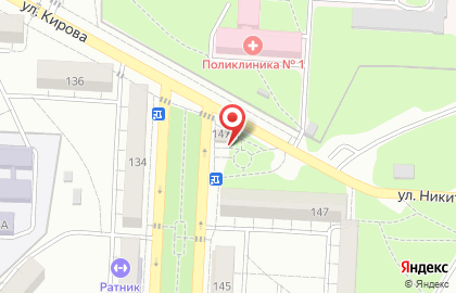 Киоск по продаже хлебобулочных изделий в Кировском районе на карте