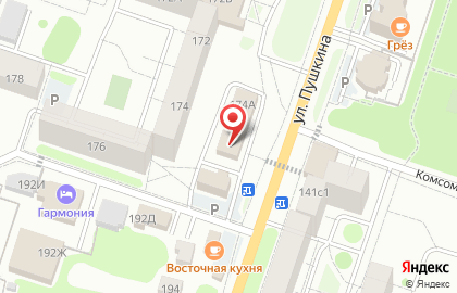 Магазин автотоваров Exist.ru на улице Пушкина на карте