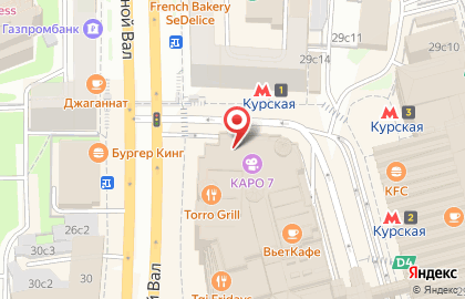 Лаунж-кафе Кабуки на улице Земляной Вал на карте