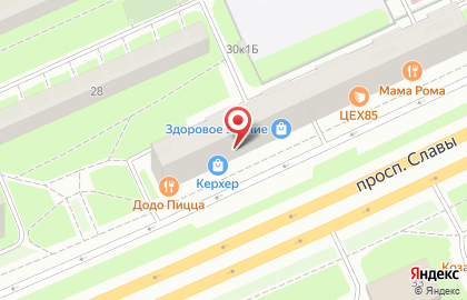 Торгово-сервисная компания Керхер Центр в Фрунзенском районе на карте
