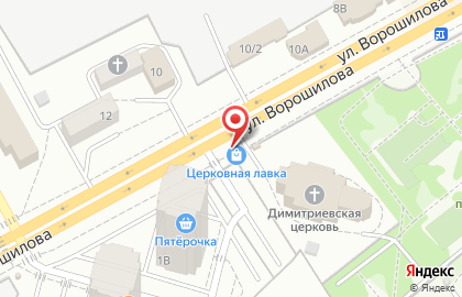 Церковная лавка в Воронеже на карте