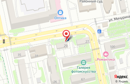 Кондитерский магазин Сластёна на улице Мичурина на карте