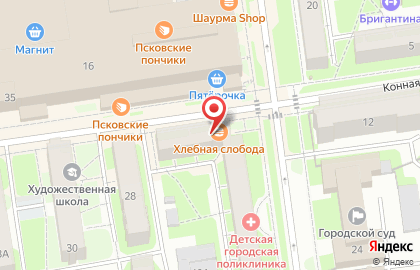 Кафе-бар Хлебная слобода на Петровской улице на карте