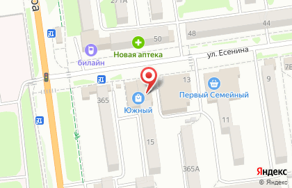 ООО Сахалинский кондитерско-мармеладный комбинат на улице Есенина на карте