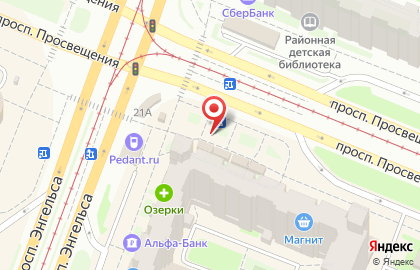 Интернет-магазин Вам Букет на метро Проспект Просвещения на карте