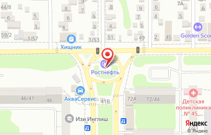 АЗС Ростнефть на улице Еременко на карте