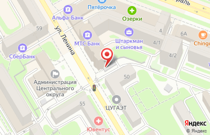 ТЦ в Новосибирске на карте