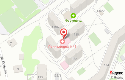 Городская клиническая поликлиника №5 на Комсомольском проспекте, 130 на карте