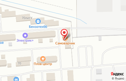 Столовая Самоварчик на улице Металлургов на карте