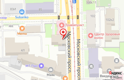 Деловой центр Маяк на Московском проспекте на карте