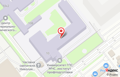 Автошкола Санкт-Петербургский университет государственной противопожарной службы МЧС России на метро Бухарестская на карте