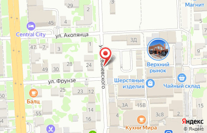 Магазин упаковочных материалов и одноразовой посуды на улице Леваневского на карте