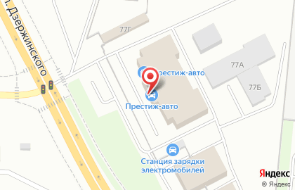 Салон автомобилей с пробегом Престиж-авто на улице Дзержинского на карте