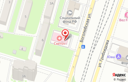 Медицинский центр Светоч в Пушкино на карте