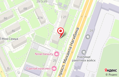 Боди Форминг на проспекте Михаила Нагибина на карте