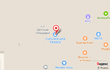 Магазин парфюмерии и косметики Yves Rocher France в Красноглинском районе на карте