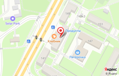 Центральная автошкола в Красногвардейском районе на карте