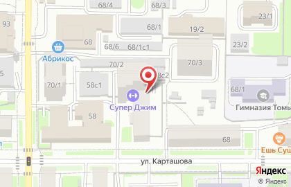 Частный детский сад Мишутка в Томске на карте