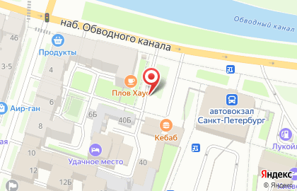 Бистро на Набережной Обводного канала на карте