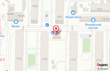 Продовольственный магазин Алмаз на улице Можайского на карте