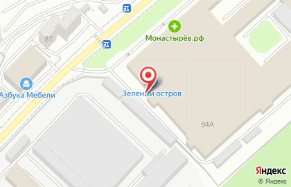 Супермаркет Зелёный Остров в Советском районе на карте