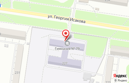 Гимназия №79 в Ленинском районе на карте
