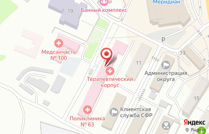 Поликлиника во Владивостоке на карте