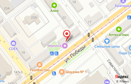 Оптово-розничный салон Дешевая мебель Поволжья на улице Победы, 126 на карте