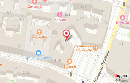 Экскурсионно-туристическая фирма Славянка на улице Кузнецкий Мост на карте