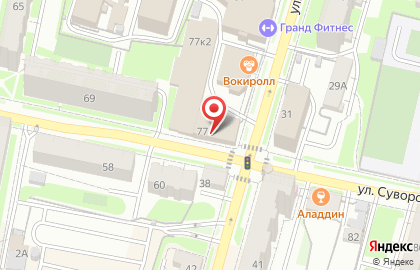 Бистро на улице Плеханова на карте