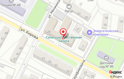 Отдел в г. Калининграде Росвоенипотека в Центральном районе на карте