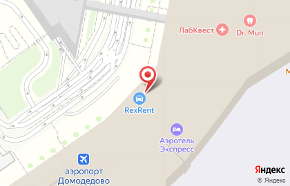 Компания по аренде автомобилей Hertz в Домодедово на карте