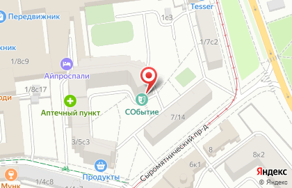 Театр СОбытие в Москве на карте