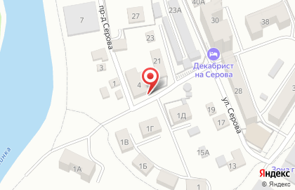 Автостоянка Подземная автостоянка на улице Серова на карте