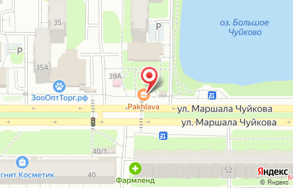Мегалинк на улице Маршала Чуйкова на карте